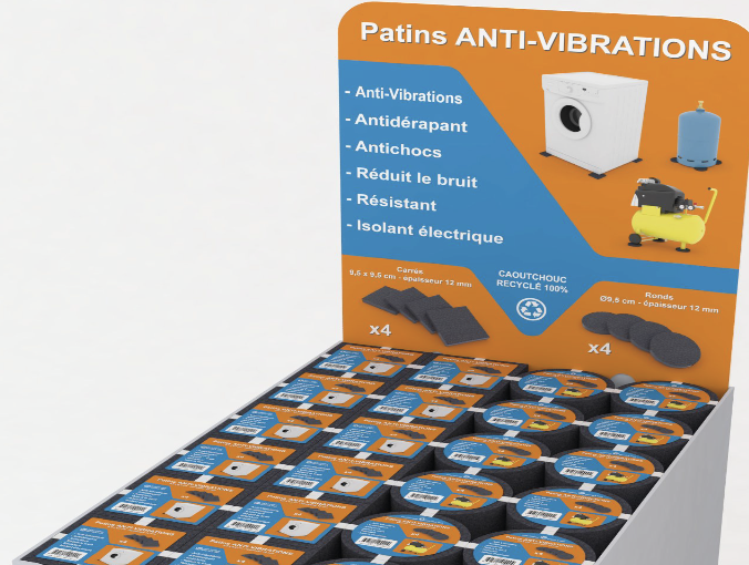 PATINS ANTI-VIBRATION