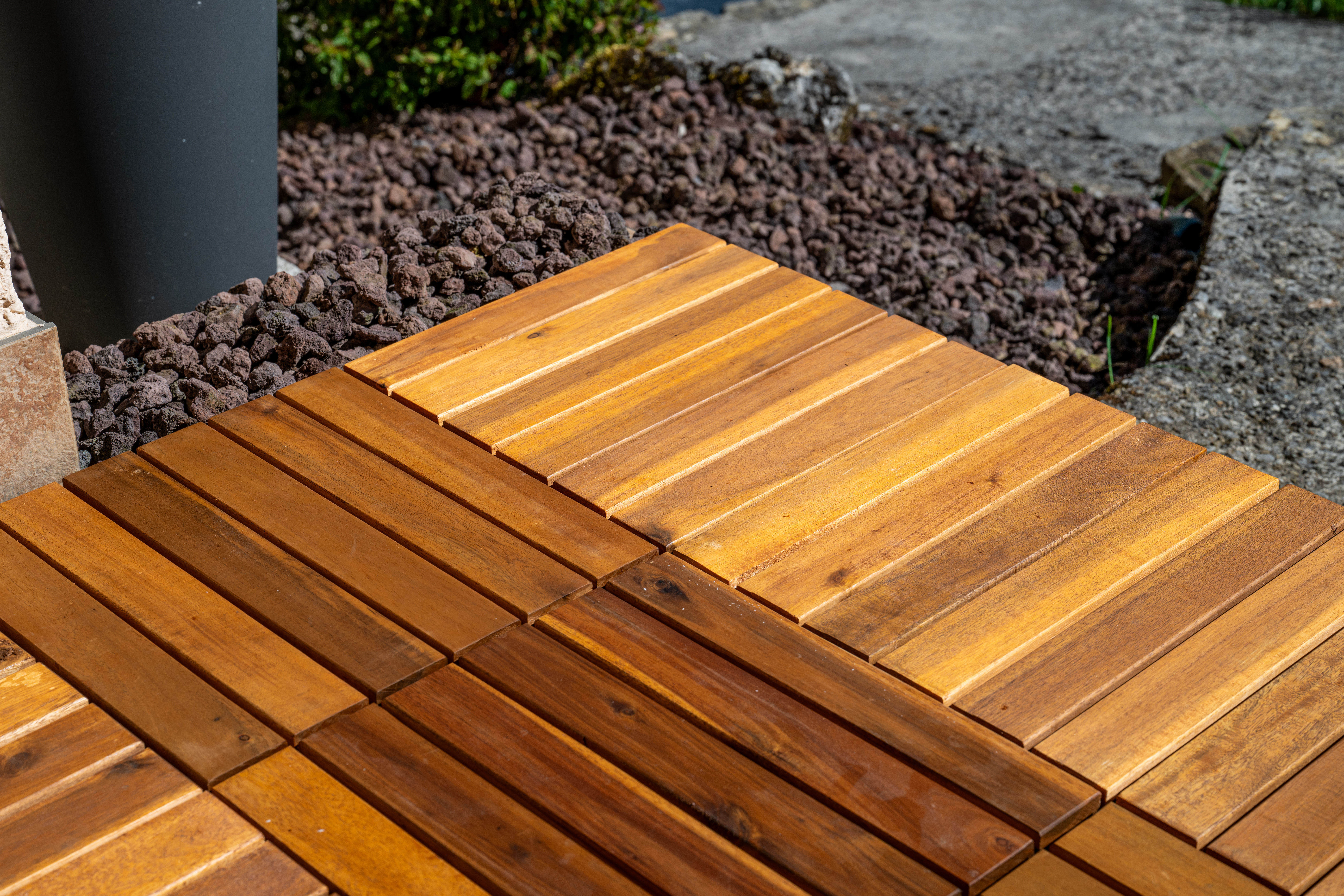 Dalle acacia PP-R Composite recyclée et Bois